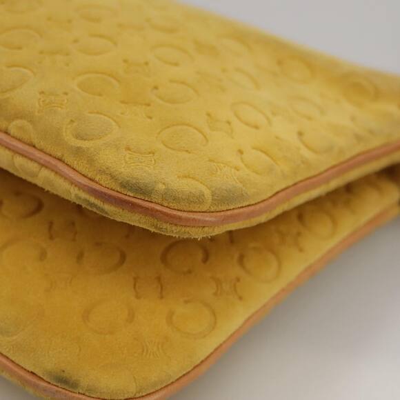 CELINE C Macadam Canvas Shoulder Bag Yellow - Picture 15 of 16